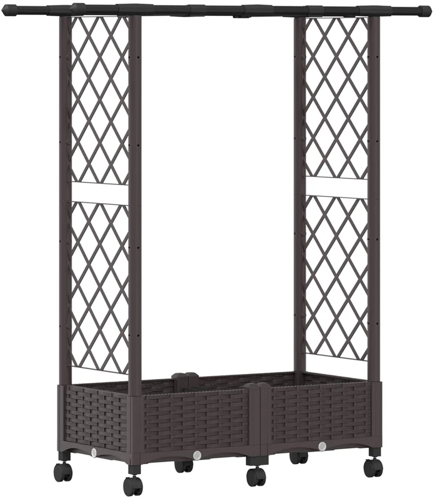 Pakeltas lovas su trelėmis ir stogu Ruda 122,5 x 40 x 127 cm PP