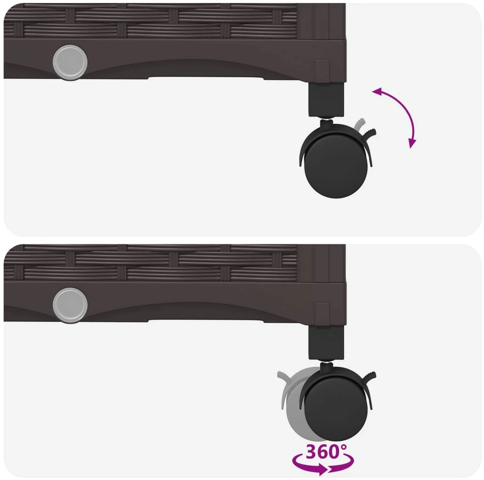 Pakeltas lovas su trelėmis ir stogu Ruda 203 x 40 x 127 cm PP