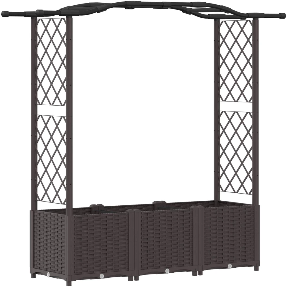 Pakeltas lovas su trelėmis ir stogu Ruda 164 x 40 x 138 cm PP