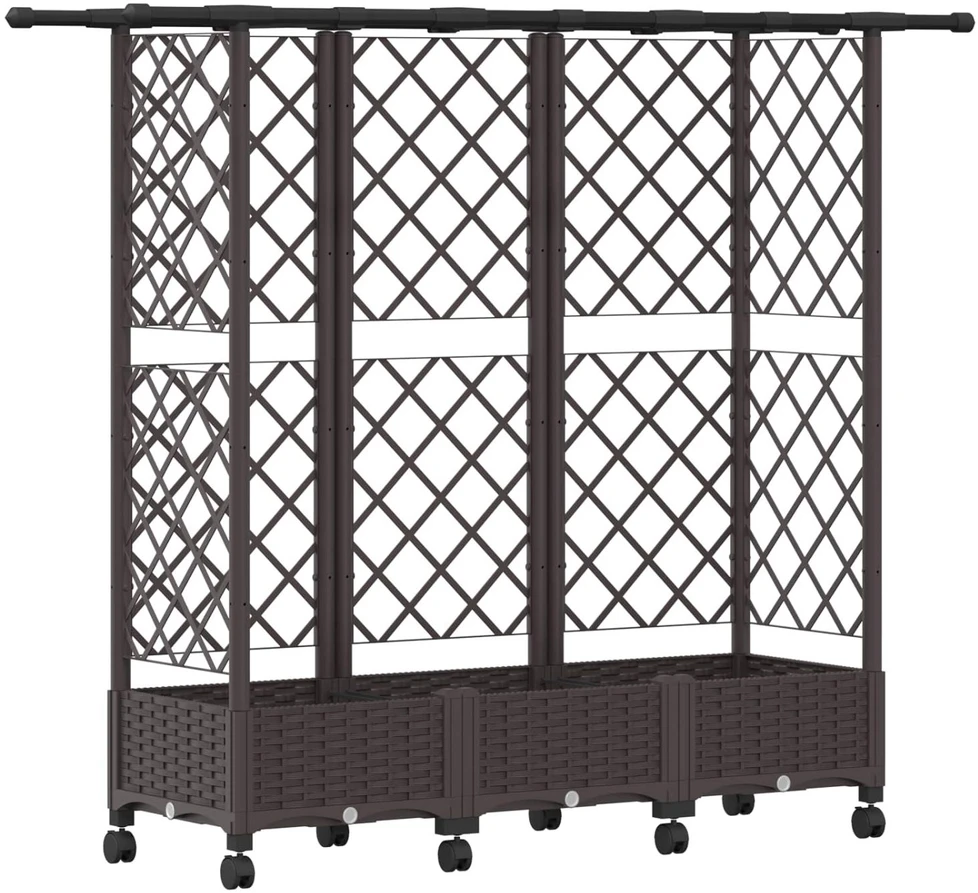Pakeltas lovas su trelėmis ir stogu Ruda 164 x 40 x 127 cm PP