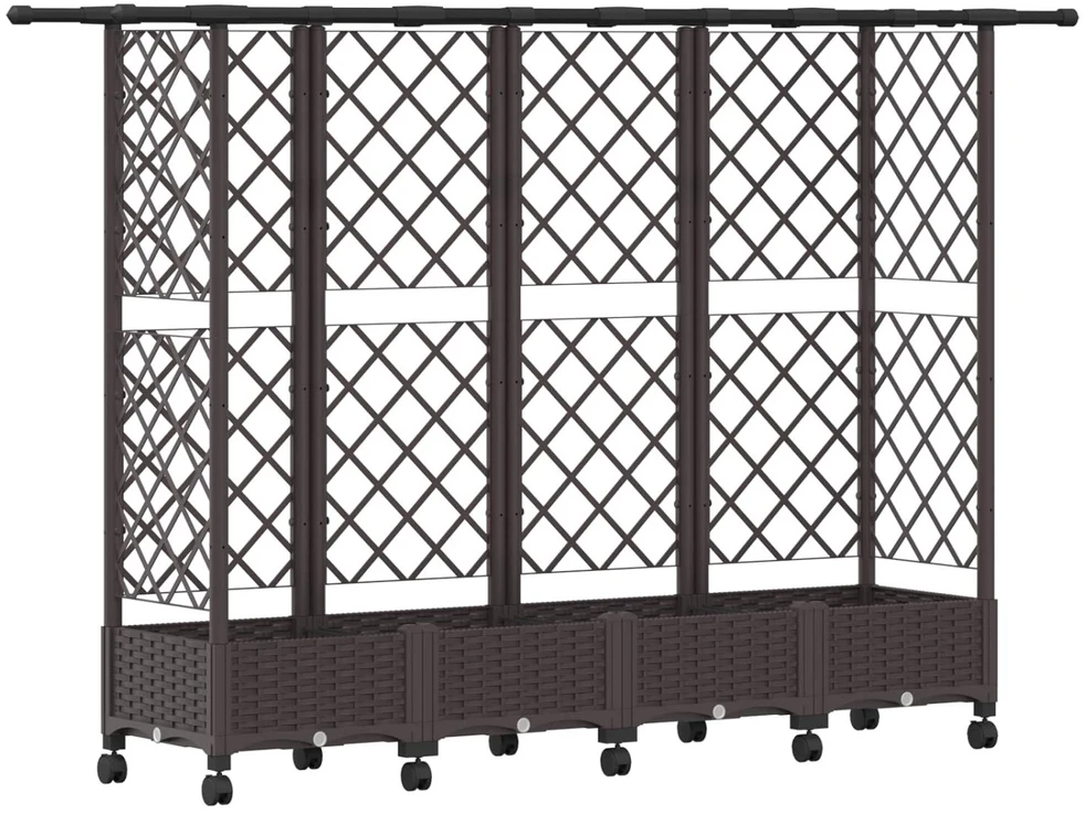 Pakeltas lovas su trelėmis ir stogu Ruda 202,5 x 40 x 127 cm PP