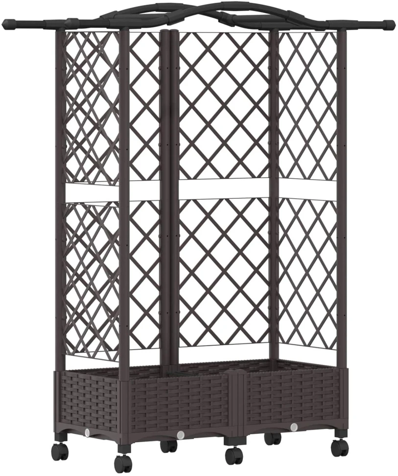 Pakeltas lovas su trelėmis ir stogu Ruda 124 x 40 x 129 cm PP