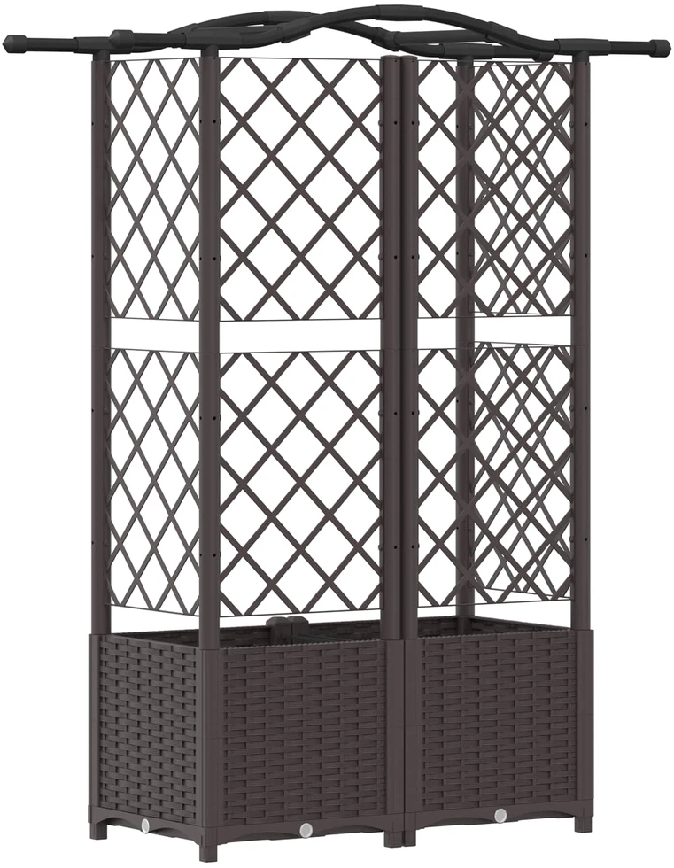 Pakeltas lovas su trelėmis ir stogu Ruda 122 x 40 x 138 cm PP