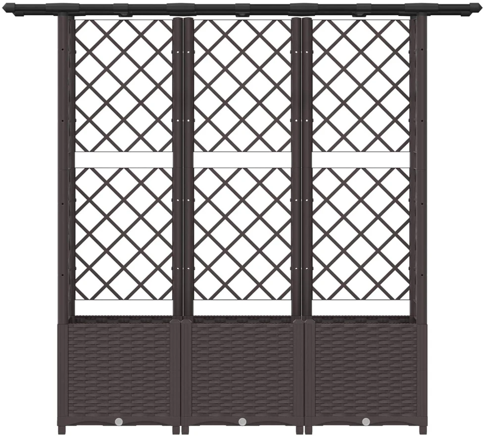 Pakeltas lovas su trelėmis ir stogu Ruda 162,5 x 40 x 136 cm PP