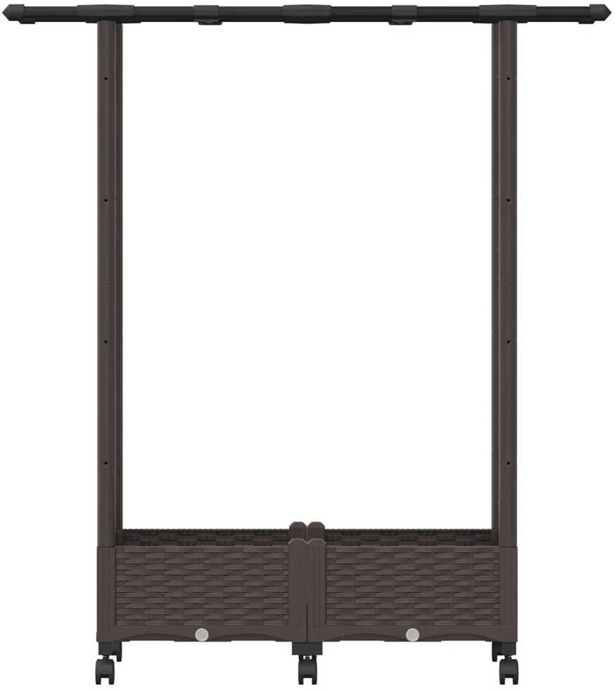 Pakeltas lovas su trelėmis ir stogu Ruda 122,5 x 40 x 127 cm PP