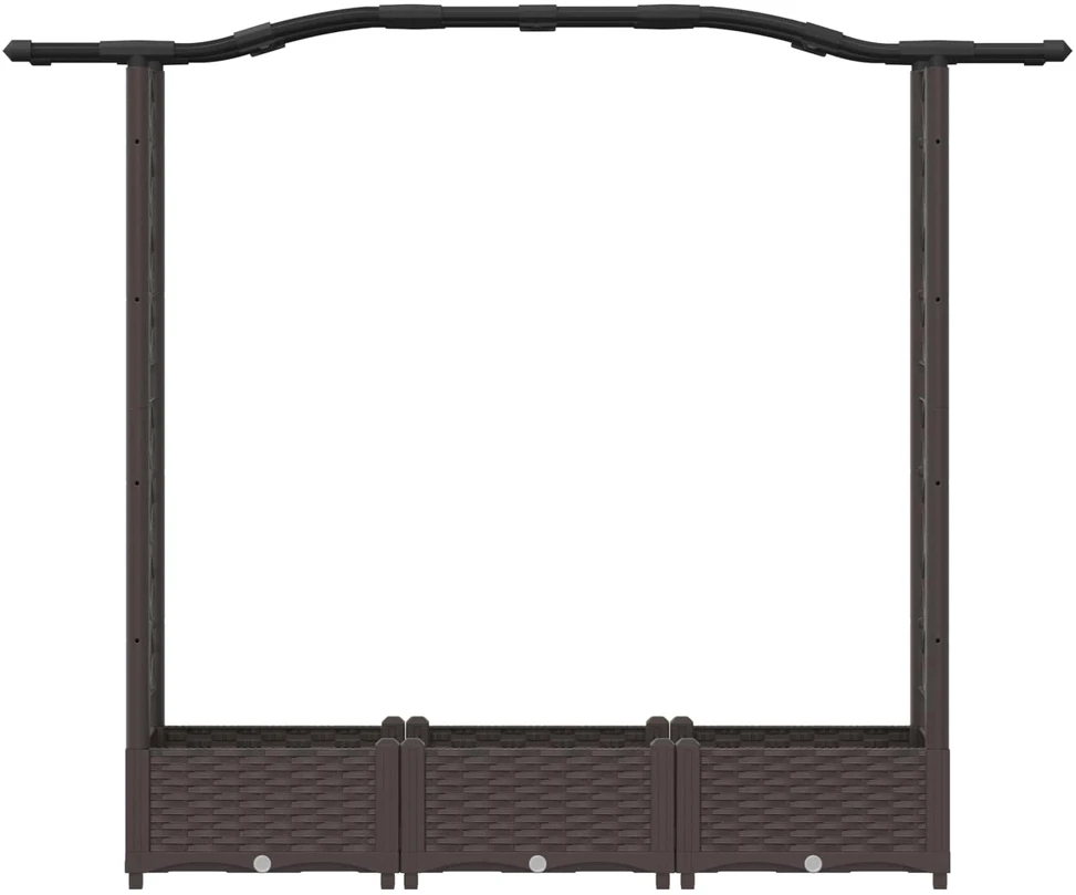 Pakeltas lovas su trelėmis ir stogu Ruda 169 x 40 x 123 cm PP