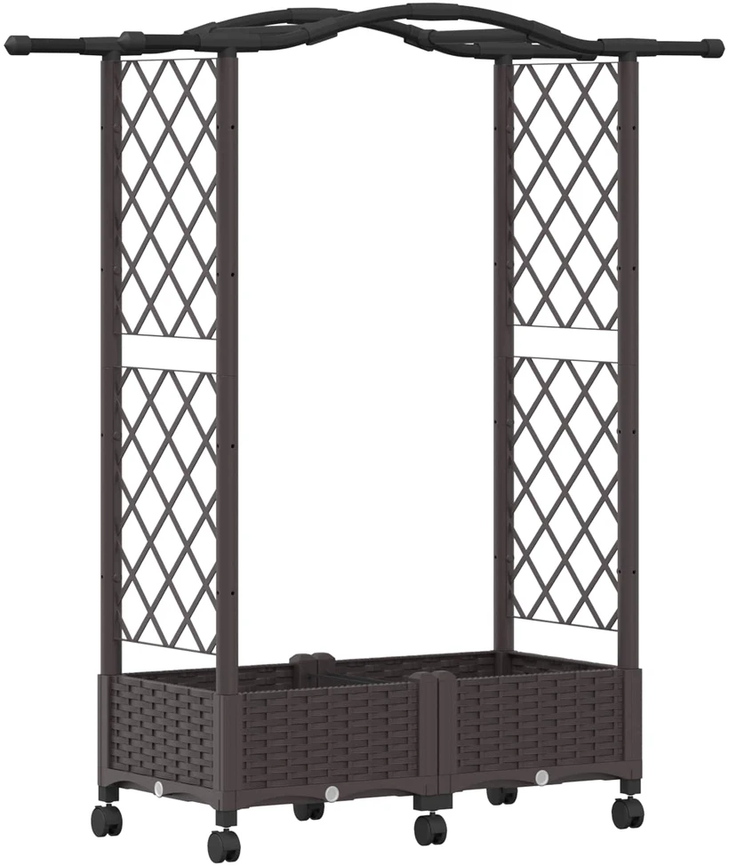 Pakeltas lovas su trelėmis ir stogu Ruda 124 x 40 x 129 cm PP