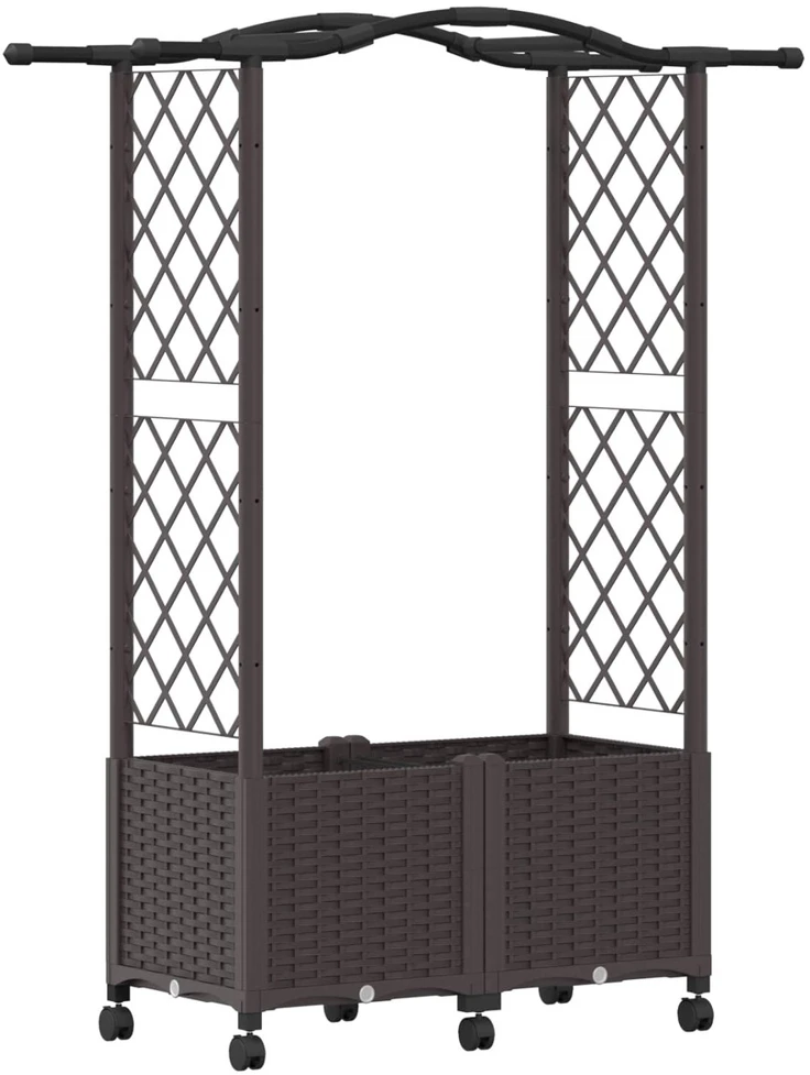 Pakeltas lovas su trelėmis ir stogu Ruda 125 x 40 x 144 cm PP
