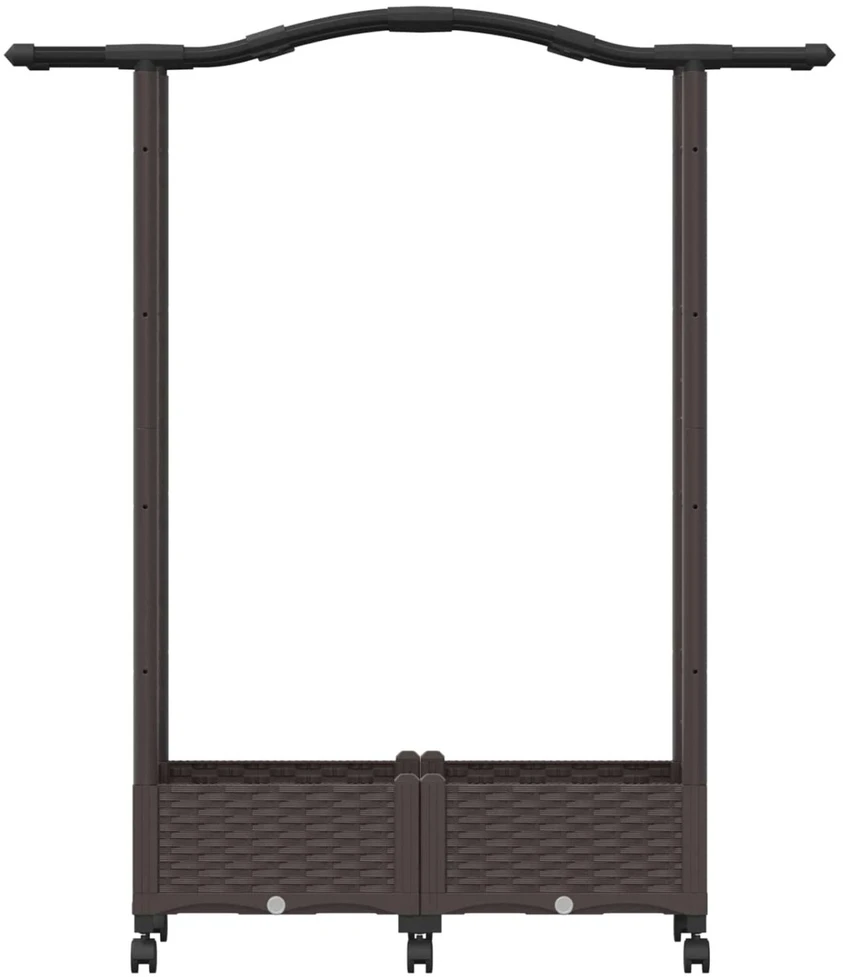Pakeltas lovas su trelėmis ir stogu Ruda 124 x 40 x 129 cm PP