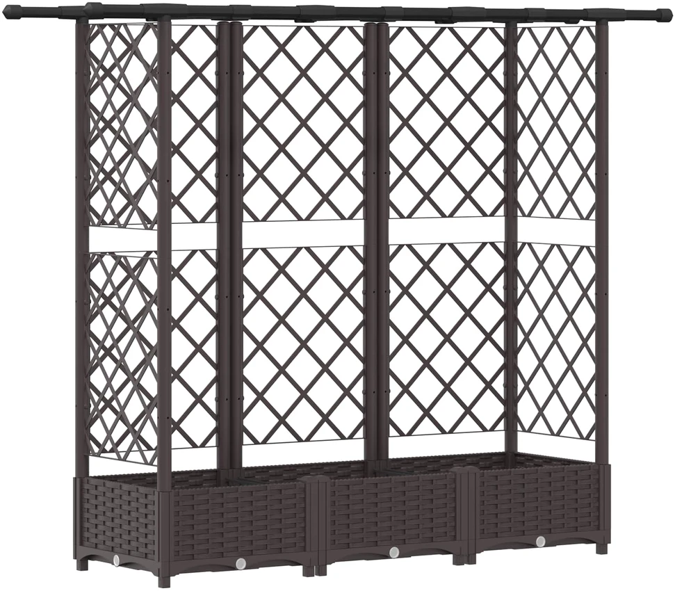 Pakeltas lovas su trelėmis ir stogu Ruda 164 x 40 x 121 cm PP
