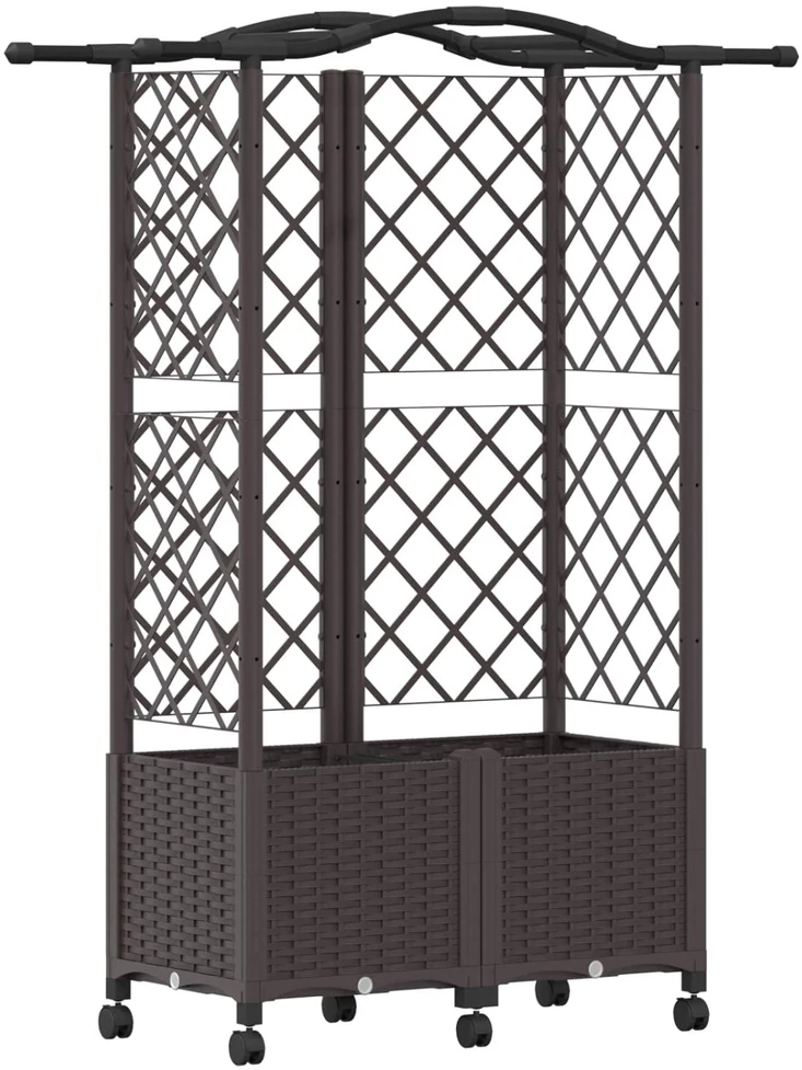 Pakeltas lovas su trelėmis ir stogu Ruda 122 x 40 x 144 cm PP
