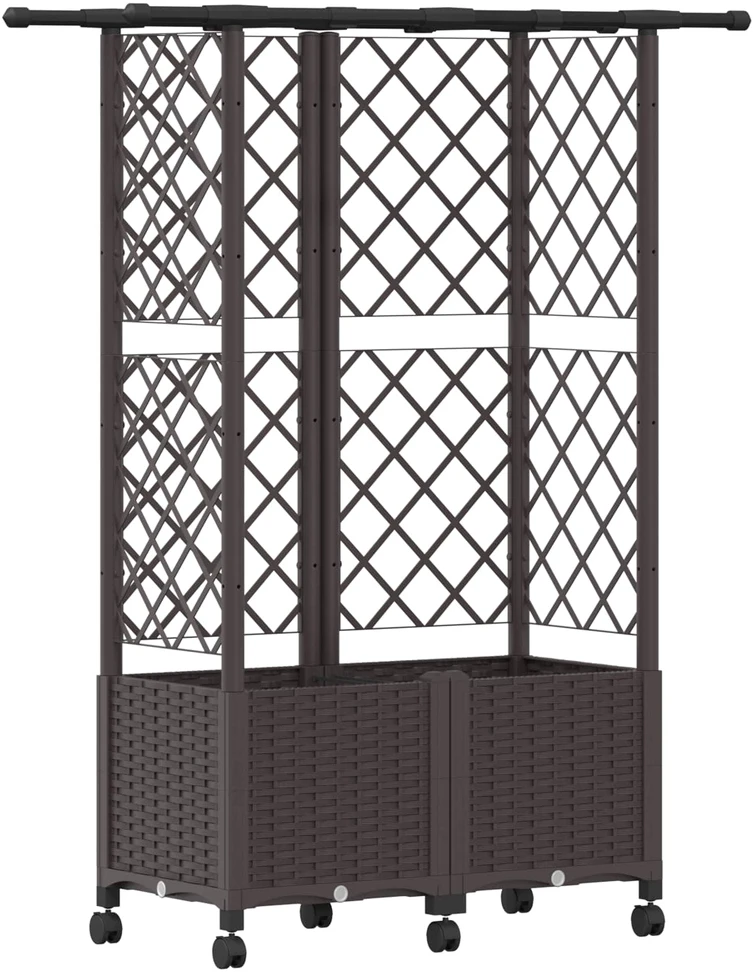 Pakeltas lovas su trelėmis ir stogu Ruda 124 x 40 x 142 cm PP