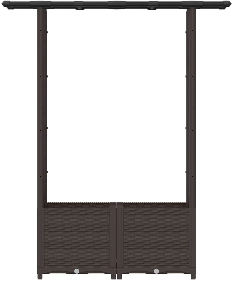 Pakeltas lovas su trelėmis ir stogu Ruda 124,5 x 40 x 136 cm PP