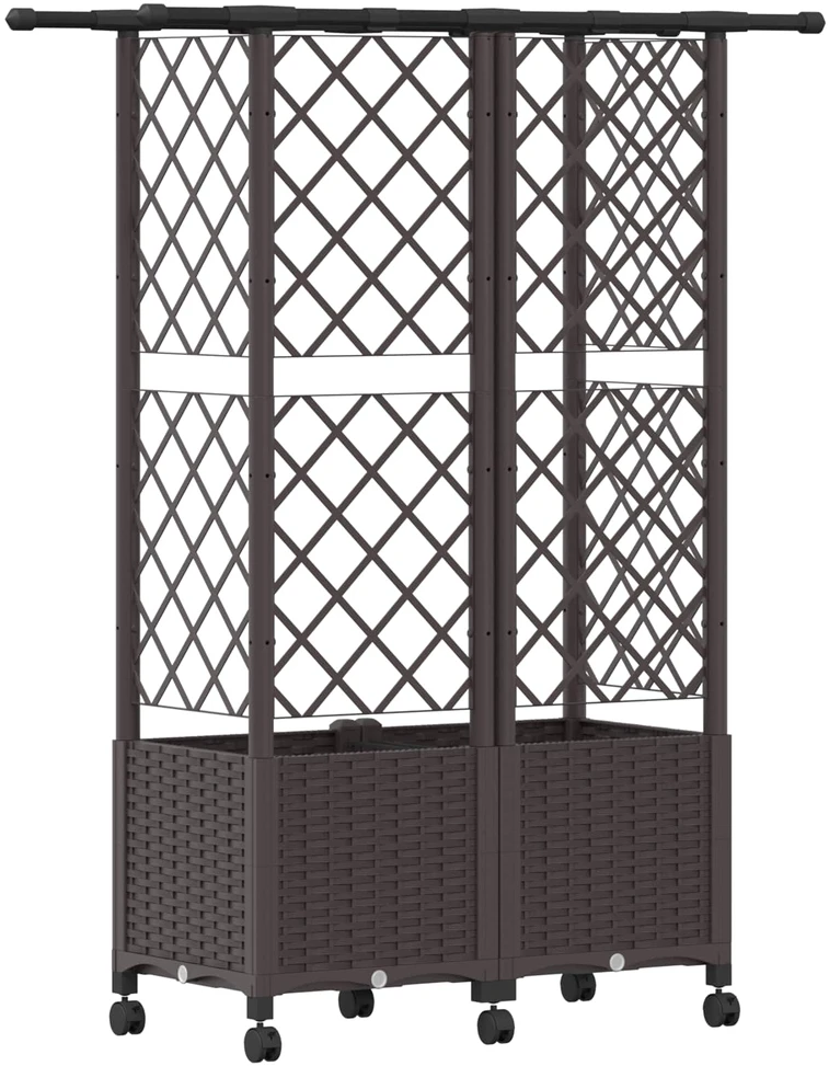 Pakeltas lovas su trelėmis ir stogu Ruda 124 x 40 x 142 cm PP