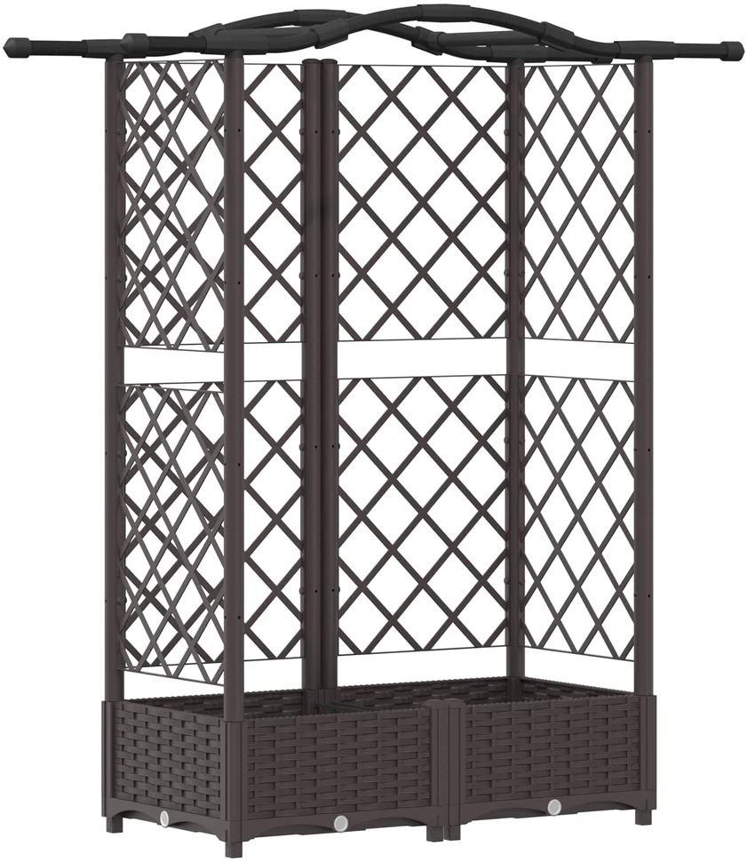 Pakeltas lovas su trelėmis ir stogu Ruda 124 x 40 x 123 cm PP