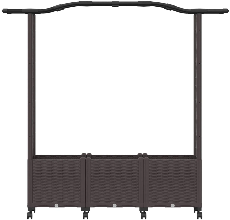 Pakeltas lovas su trelėmis ir stogu Ruda 164 x 40 x 144 cm PP