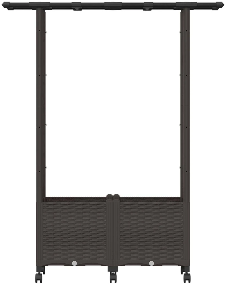 Pakeltas lovas su trelėmis ir stogu Ruda 124,5 x 40 x 142 cm PP