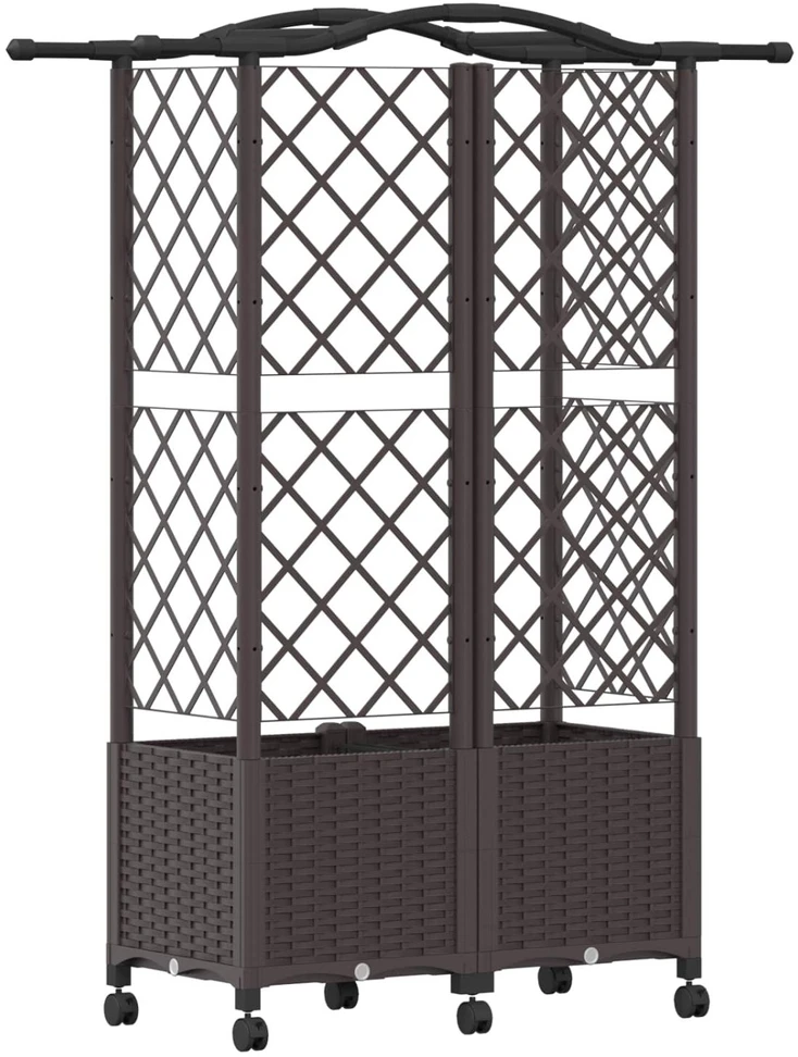 Pakeltas lovas su trelėmis ir stogu Ruda 122 x 40 x 144 cm PP
