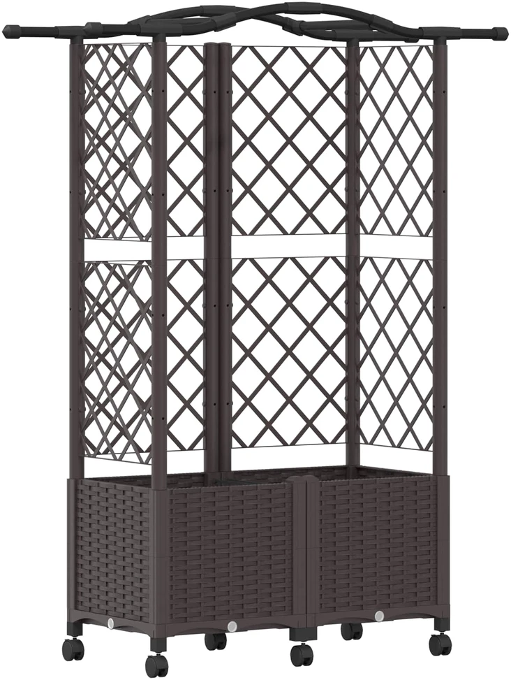 Pakeltas lovas su trelėmis ir stogu Ruda 122 x 40 x 144 cm PP