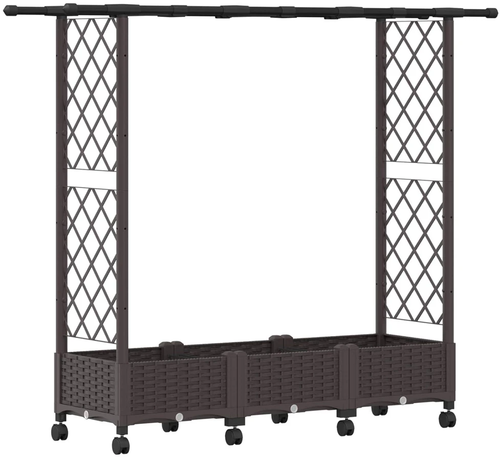 Pakeltas lovas su trelėmis ir stogu Ruda 164 x 40 x 127 cm PP