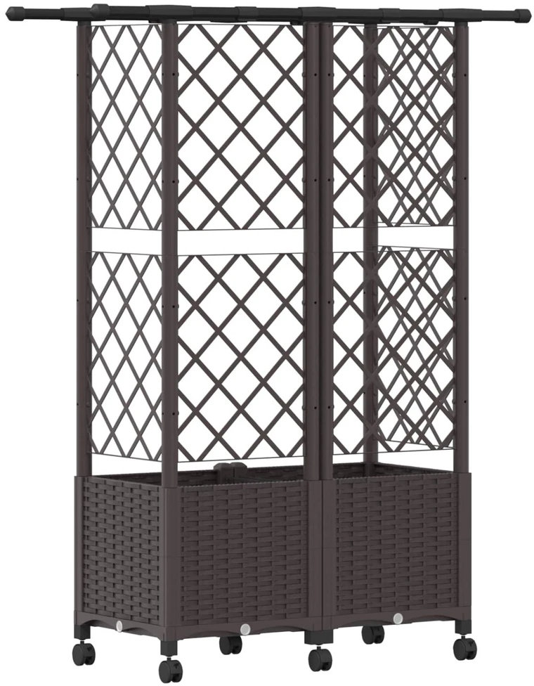 Pakeltas lovas su trelėmis ir stogu Ruda 124 x 40 x 142 cm PP