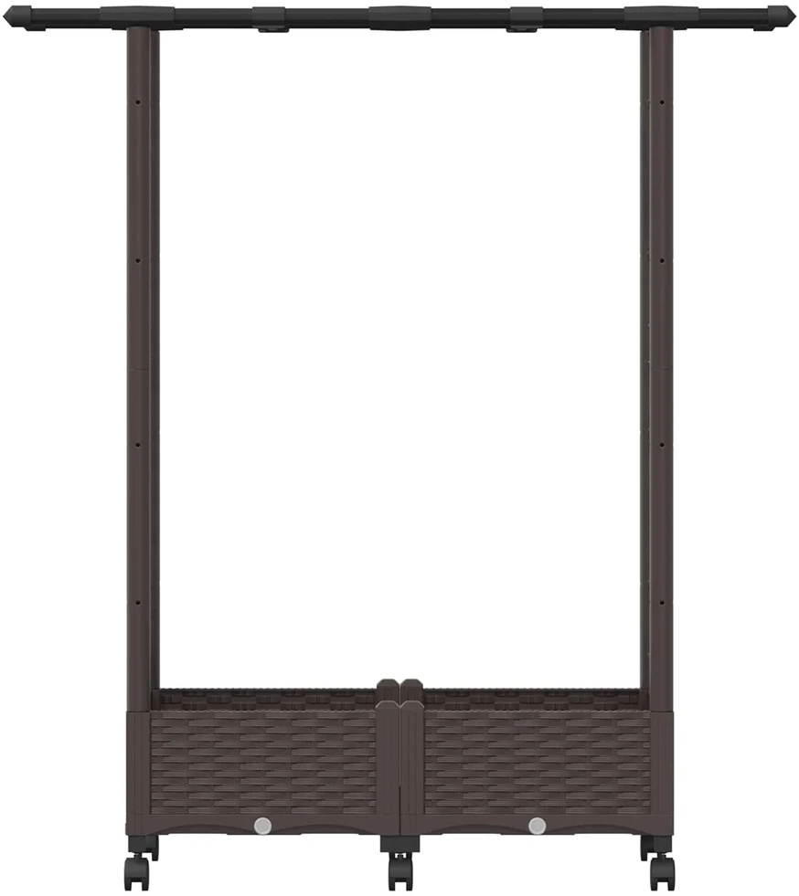 Pakeltas lovas su trelėmis ir stogu Ruda 122,5 x 40 x 127 cm PP