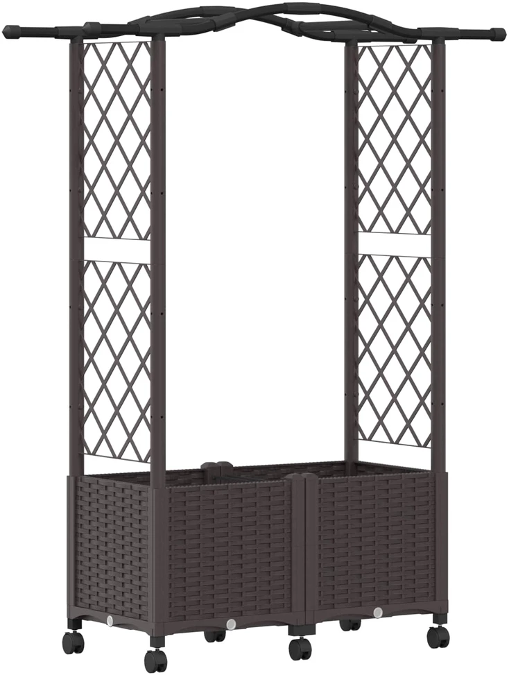 Pakeltas lovas su trelėmis ir stogu Ruda 125 x 40 x 144 cm PP