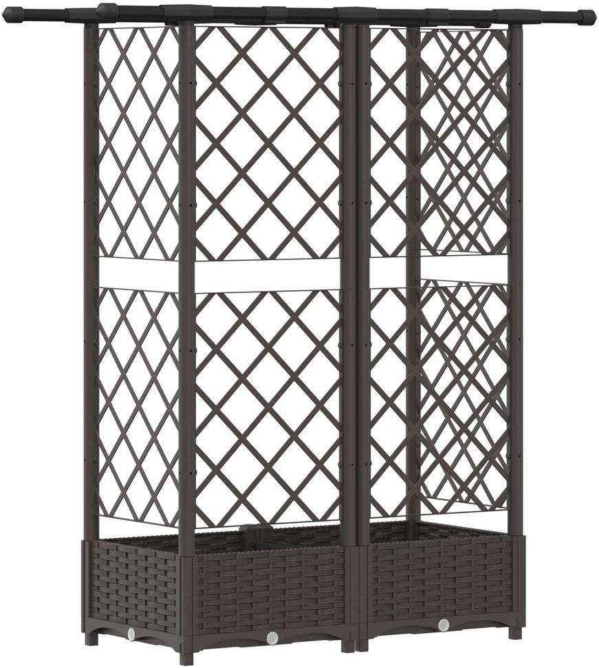 Pakeltas lovas su trelėmis ir stogu Ruda 124 x 40 x 121 cm PP