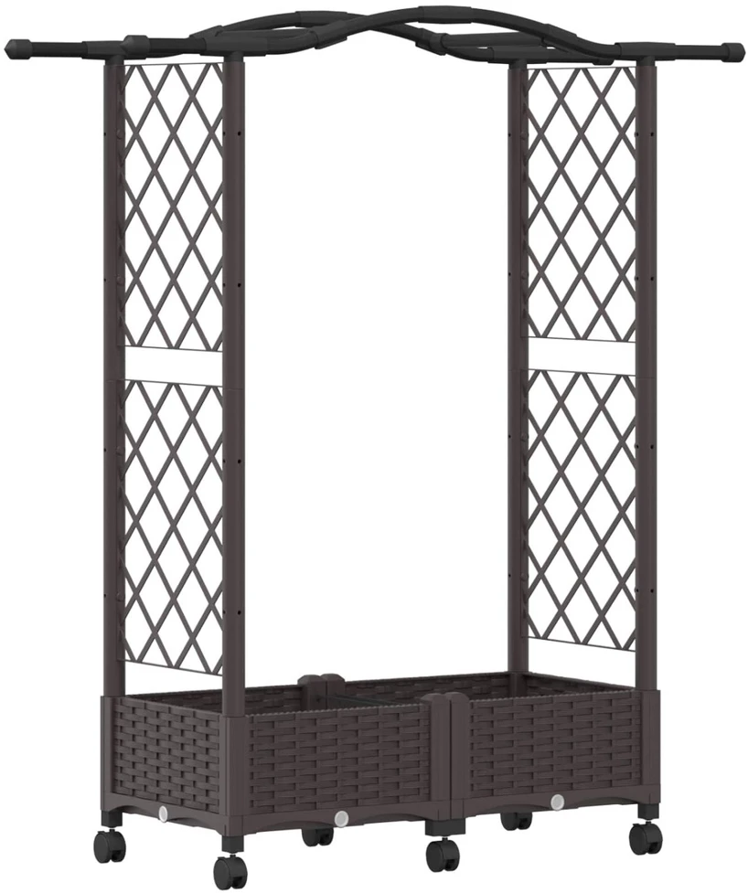 Pakeltas lovas su trelėmis ir stogu Ruda 124 x 40 x 129 cm PP