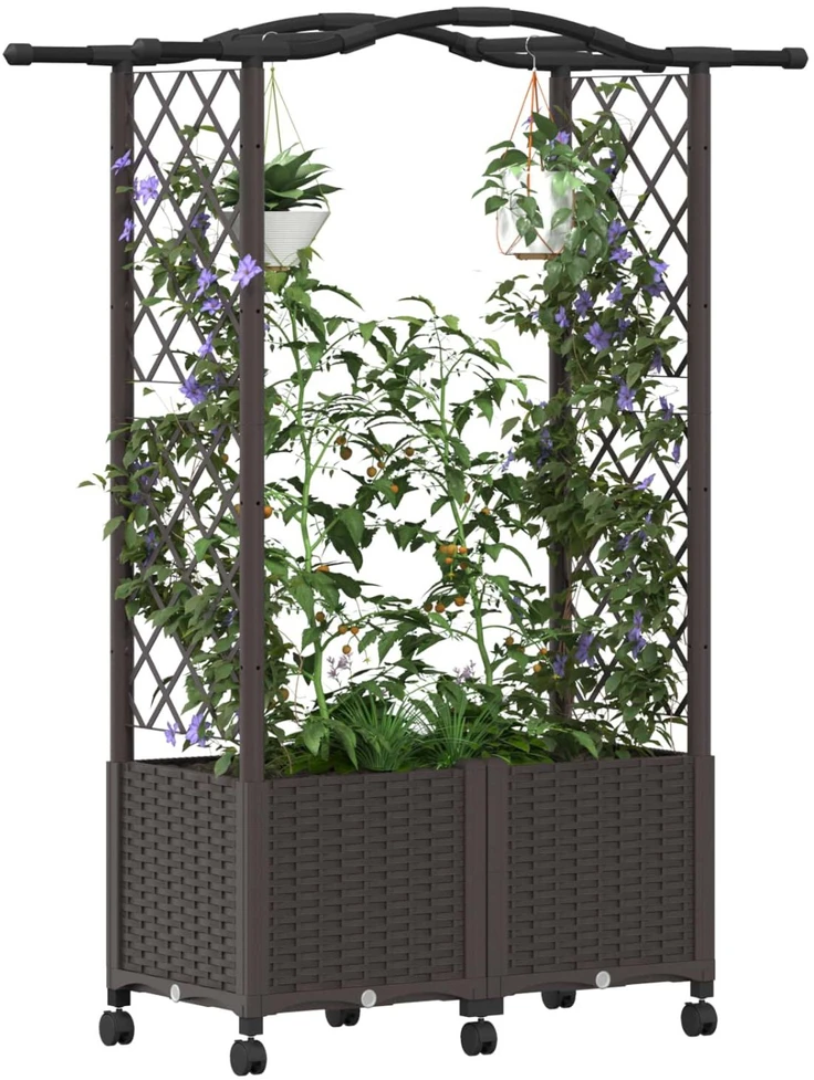 Pakeltas lovas su trelėmis ir stogu Ruda 125 x 40 x 144 cm PP