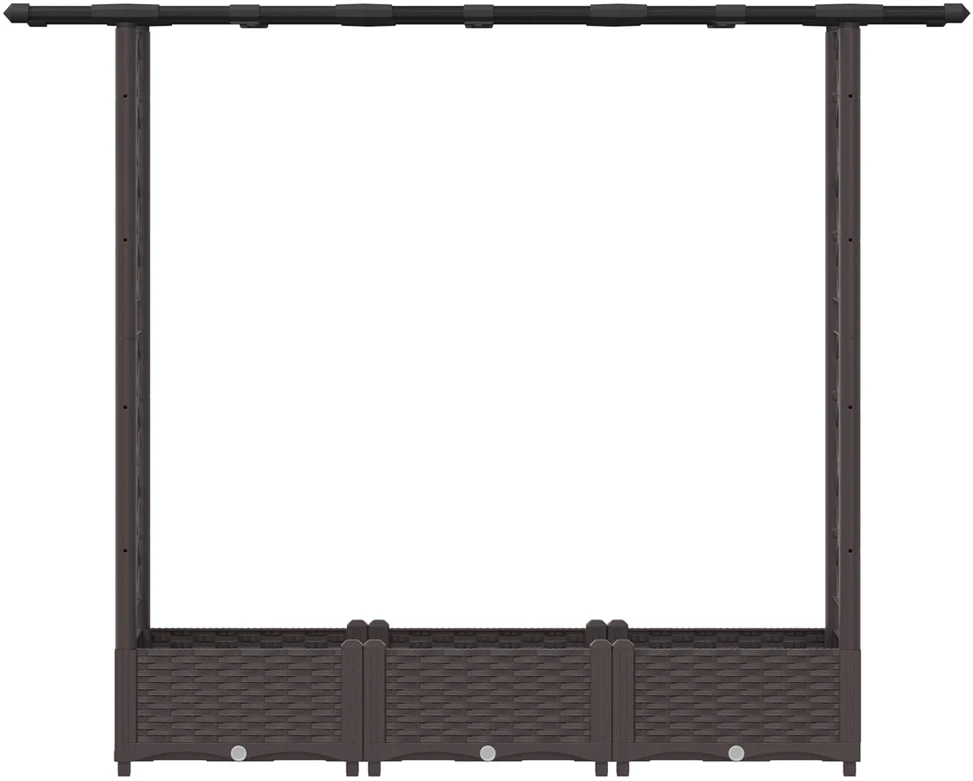 Pakeltas lovas su trelėmis ir stogu Ruda 164 x 40 x 121 cm PP
