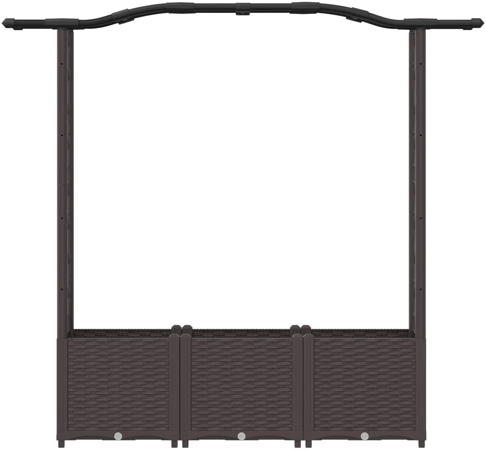 Pakeltas lovas su trelėmis ir stogu Ruda 164 x 40 x 138 cm PP