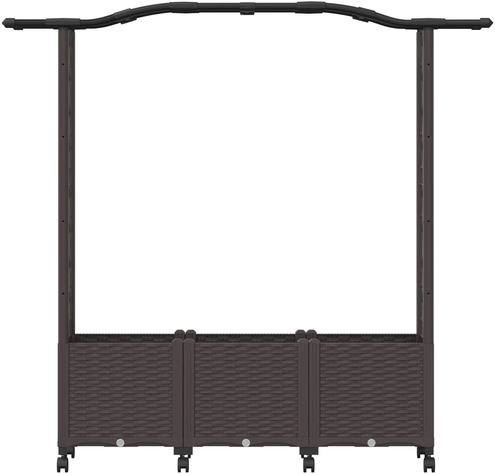Pakeltas lovas su trelėmis ir stogu Ruda 164 x 40 x 144 cm PP
