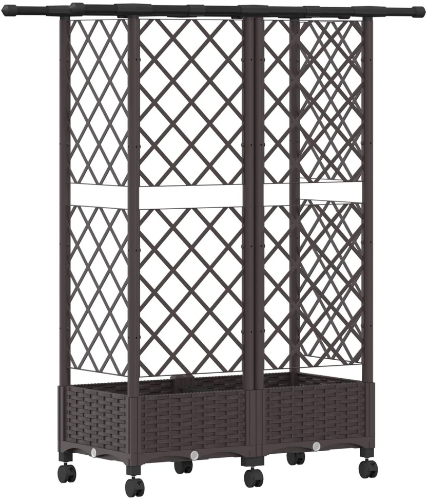 Pakeltas lovas su trelėmis ir stogu Ruda 124 x 40 x 127 cm PP