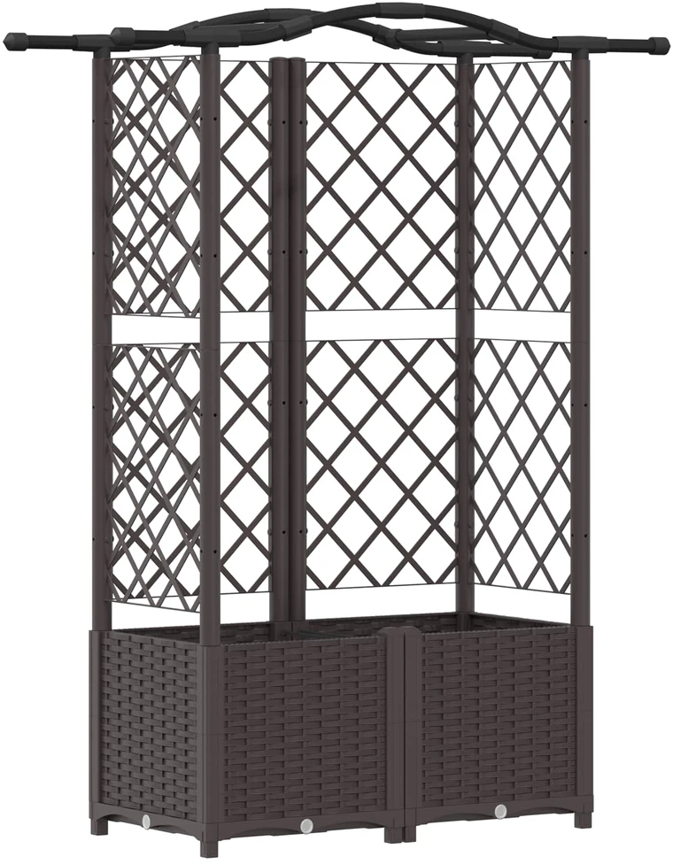 Pakeltas lovas su trelėmis ir stogu Ruda 122 x 40 x 138 cm PP