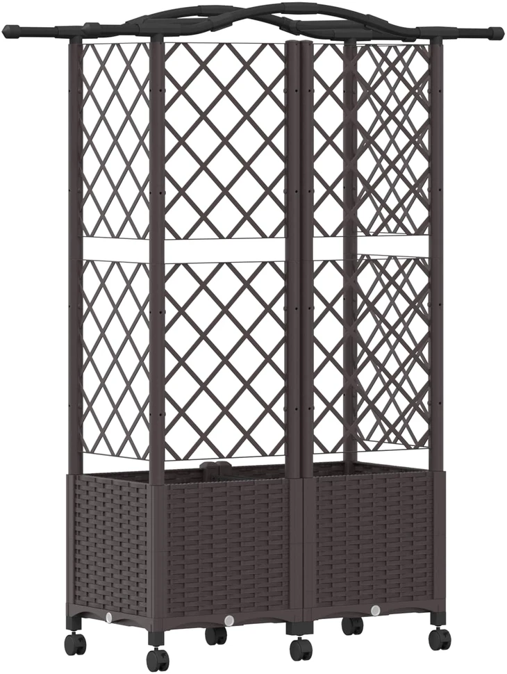 Pakeltas lovas su trelėmis ir stogu Ruda 122 x 40 x 144 cm PP