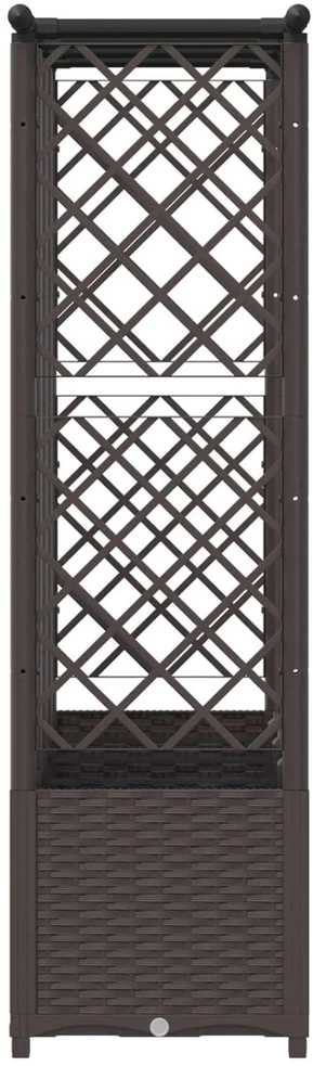 Pakeltas lovas su trelėmis ir stogu Ruda 203 x 40 x 136 cm PP