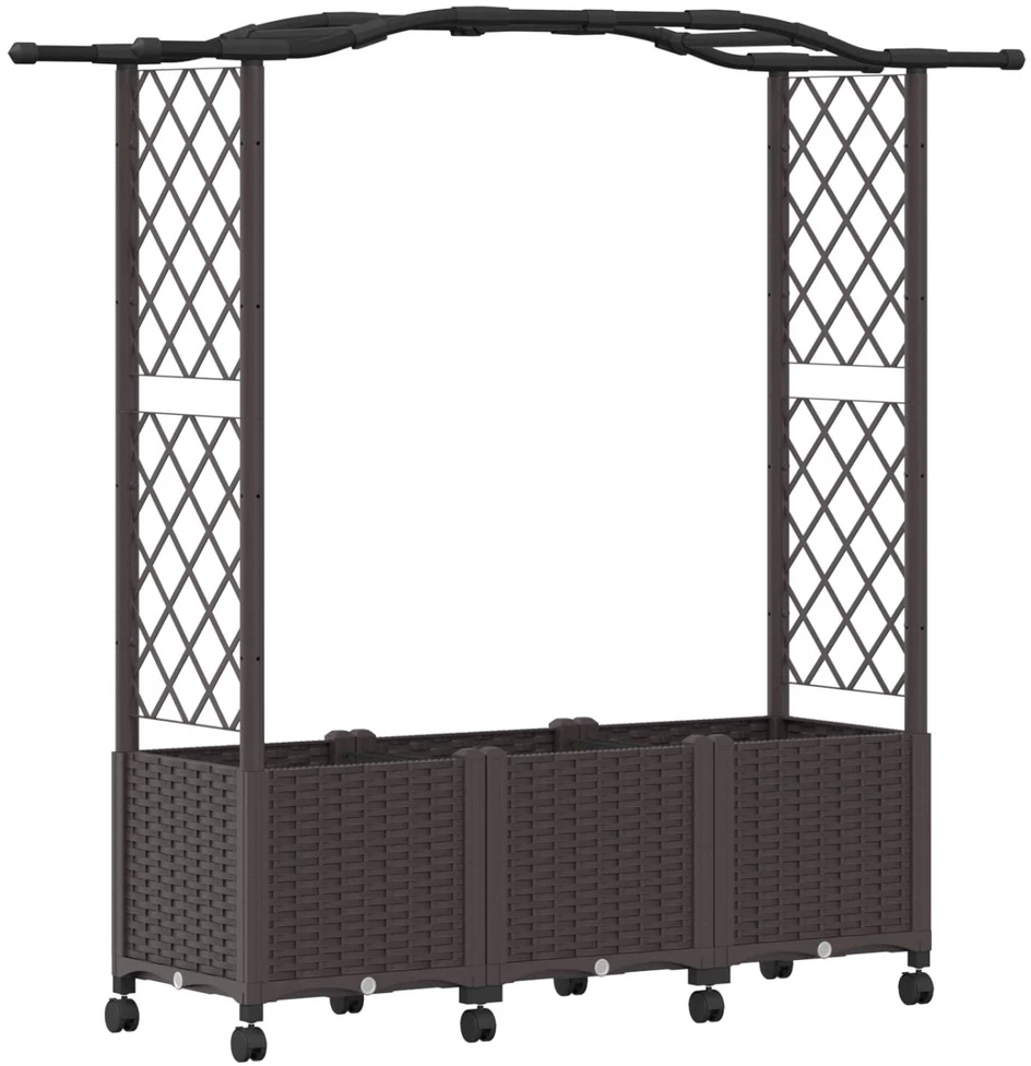 Pakeltas lovas su trelėmis ir stogu Ruda 164 x 40 x 144 cm PP