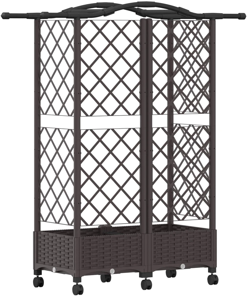 Pakeltas lovas su trelėmis ir stogu Ruda 124 x 40 x 129 cm PP