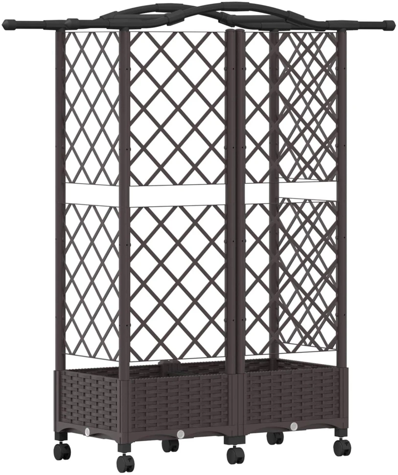 Pakeltas lovas su trelėmis ir stogu Ruda 124 x 40 x 129 cm PP