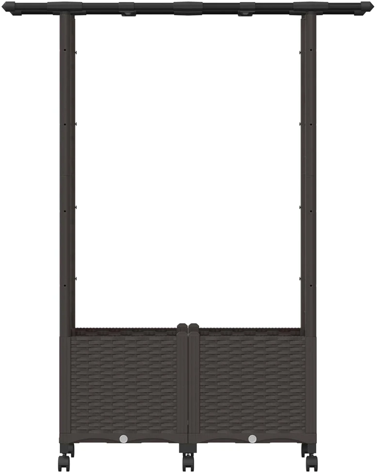 Pakeltas lovas su trelėmis ir stogu Ruda 124,5 x 40 x 142 cm PP