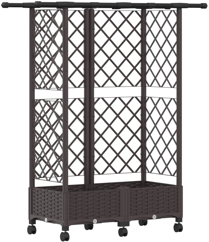 Pakeltas lovas su trelėmis ir stogu Ruda 124 x 40 x 127 cm PP