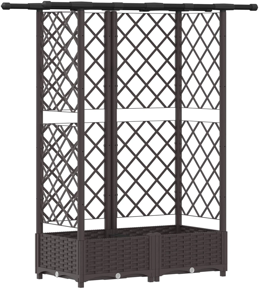 Pakeltas lovas su trelėmis ir stogu Ruda 124 x 40 x 121 cm PP