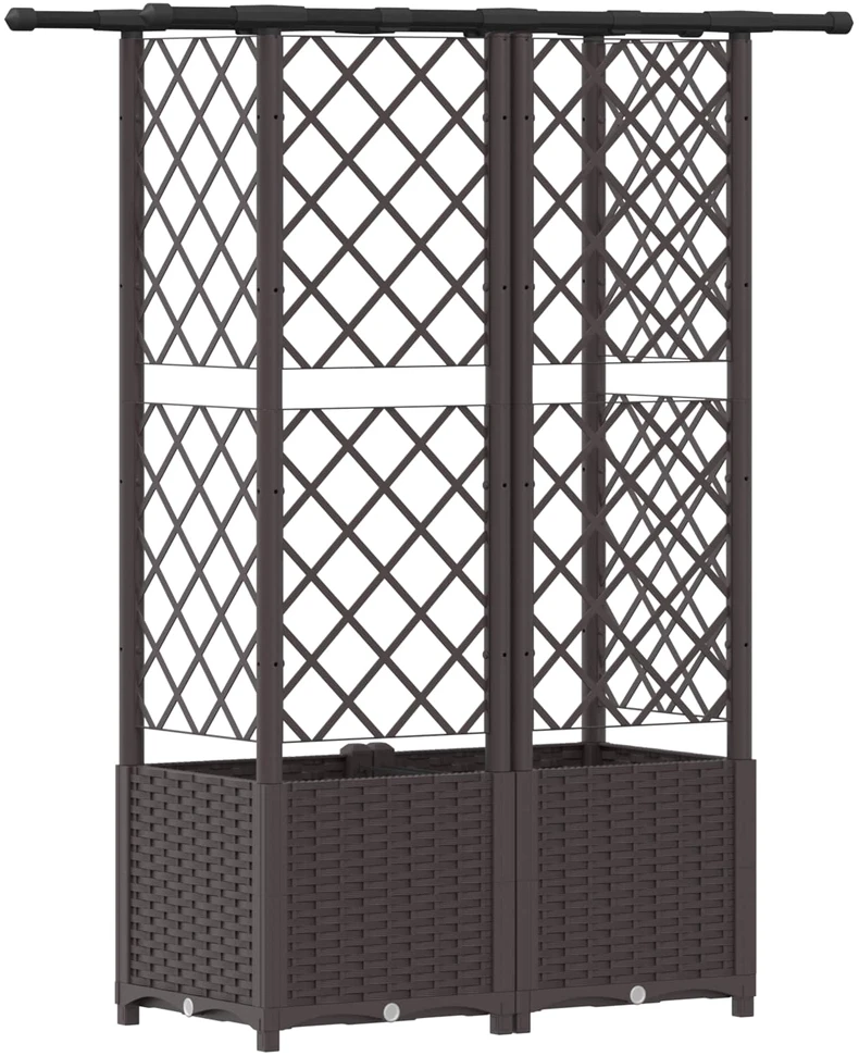 Pakeltas lovas su trelėmis ir stogu Ruda 124 x 40 x 136 cm PP