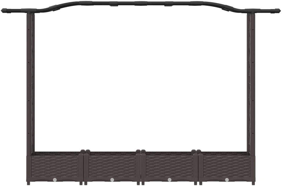 Pakeltas lovas su trelėmis ir stogu Ruda 207 x 40 x 123 cm PP