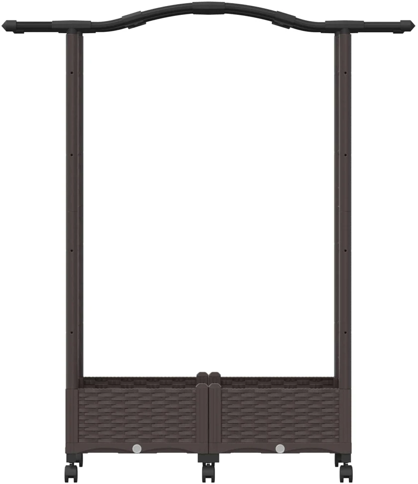 Pakeltas lovas su trelėmis ir stogu Ruda 124 x 40 x 129 cm PP