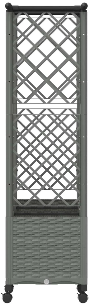 Pakeltas lovas su trelėmis ir stogu Šviesiai pilka PP