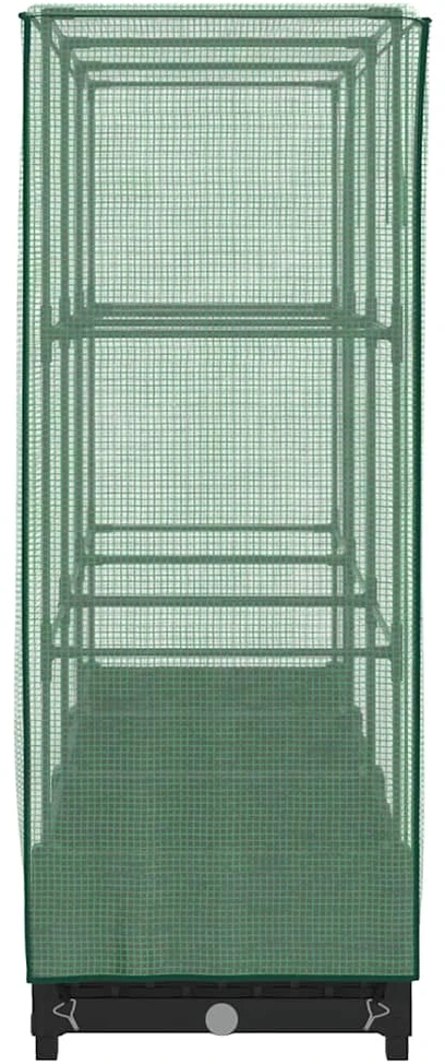 Pakelta lysvė su šiltnamio dangčiu, 120x40x123cm