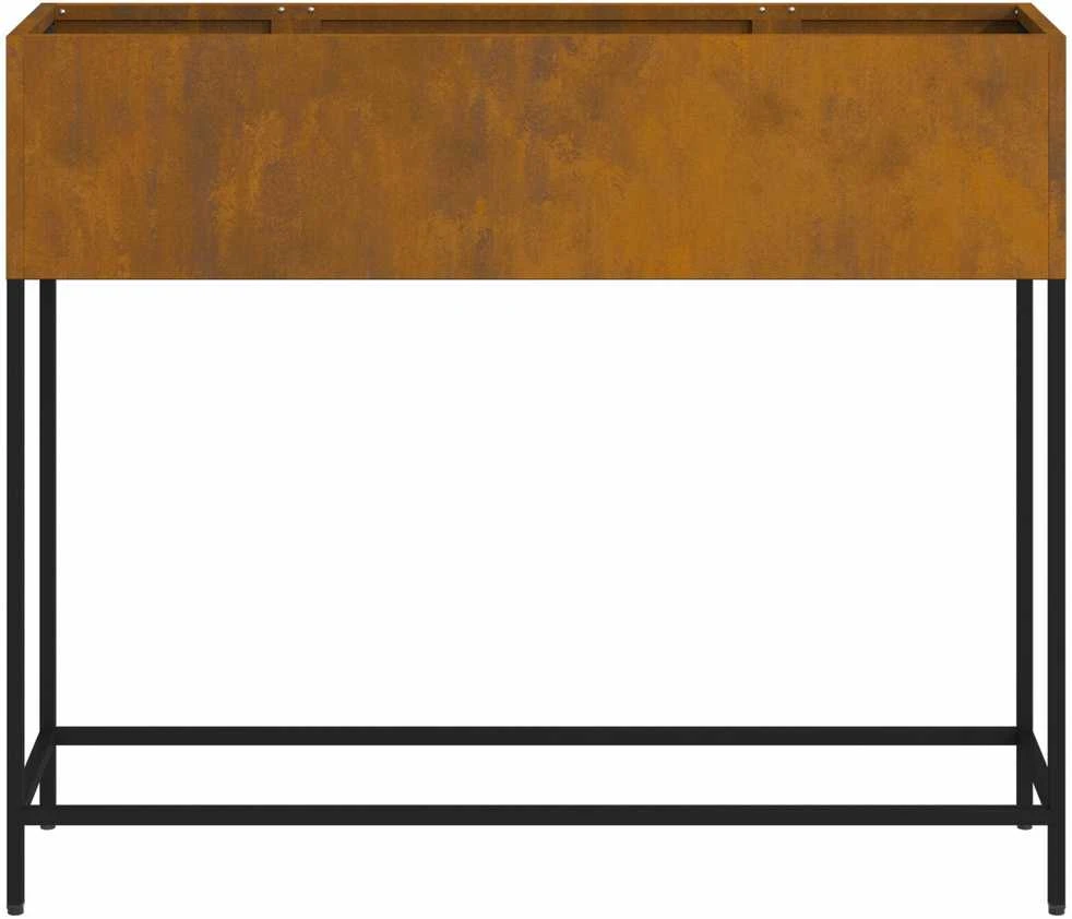 Pakeltas Sodo Vazonas Rūdijanti 100 x 26 x 82 cm