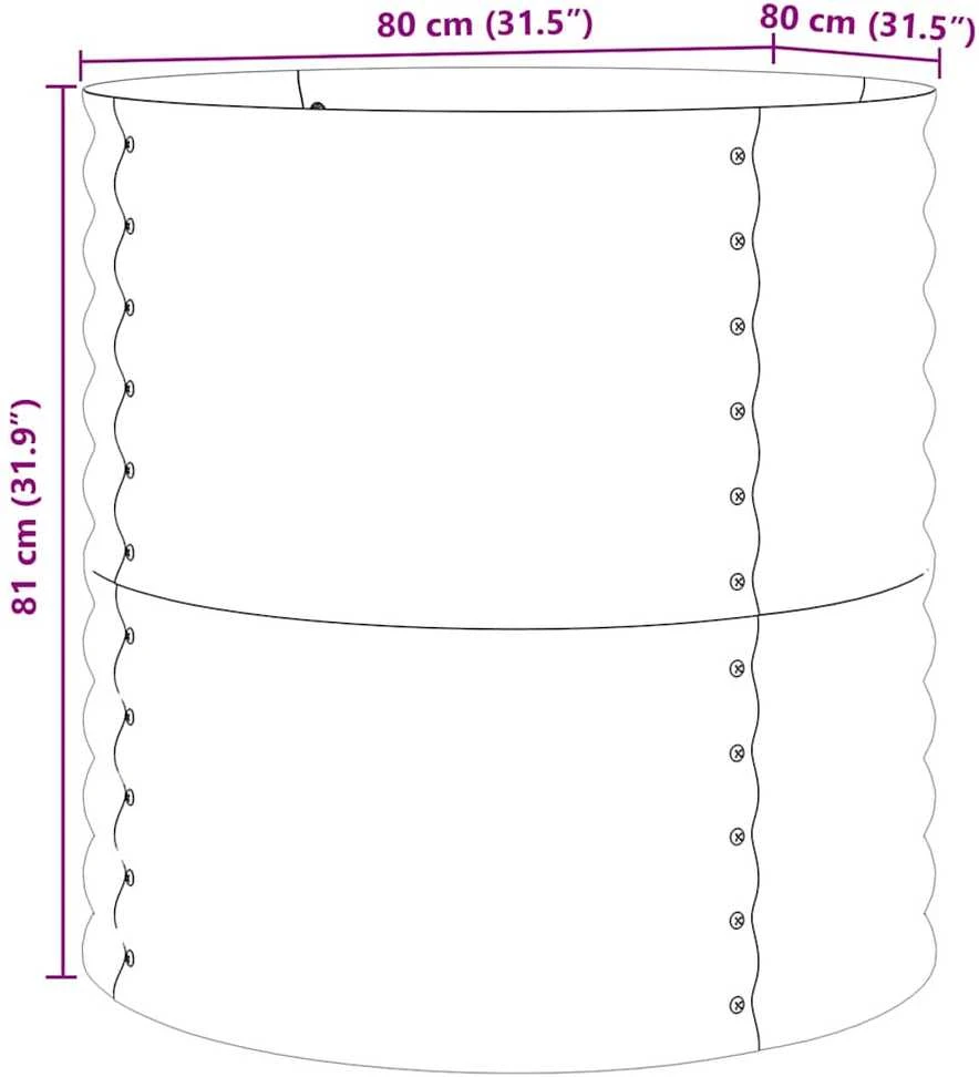 Pakelta lova Ruda 80 x 80 x 81 cm Plienas